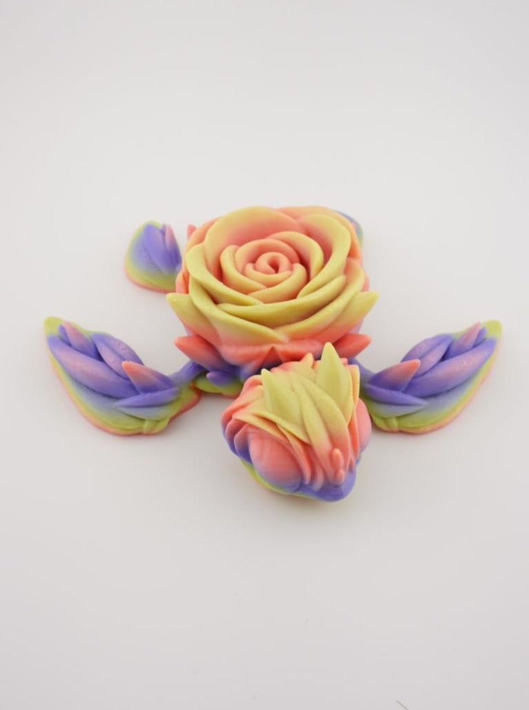 Rose Turtle 3D Druck große 12cm Fidget Figur