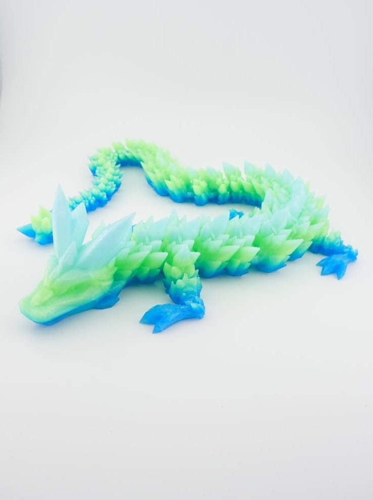 Crystal Dragon 3D Druck extra große 61cm !! Fidget Figur