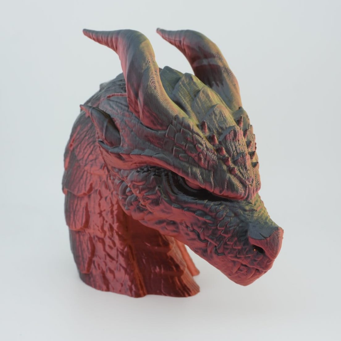 Dragon Head 3D Druck Deko 13cm Figur (Auswahl)