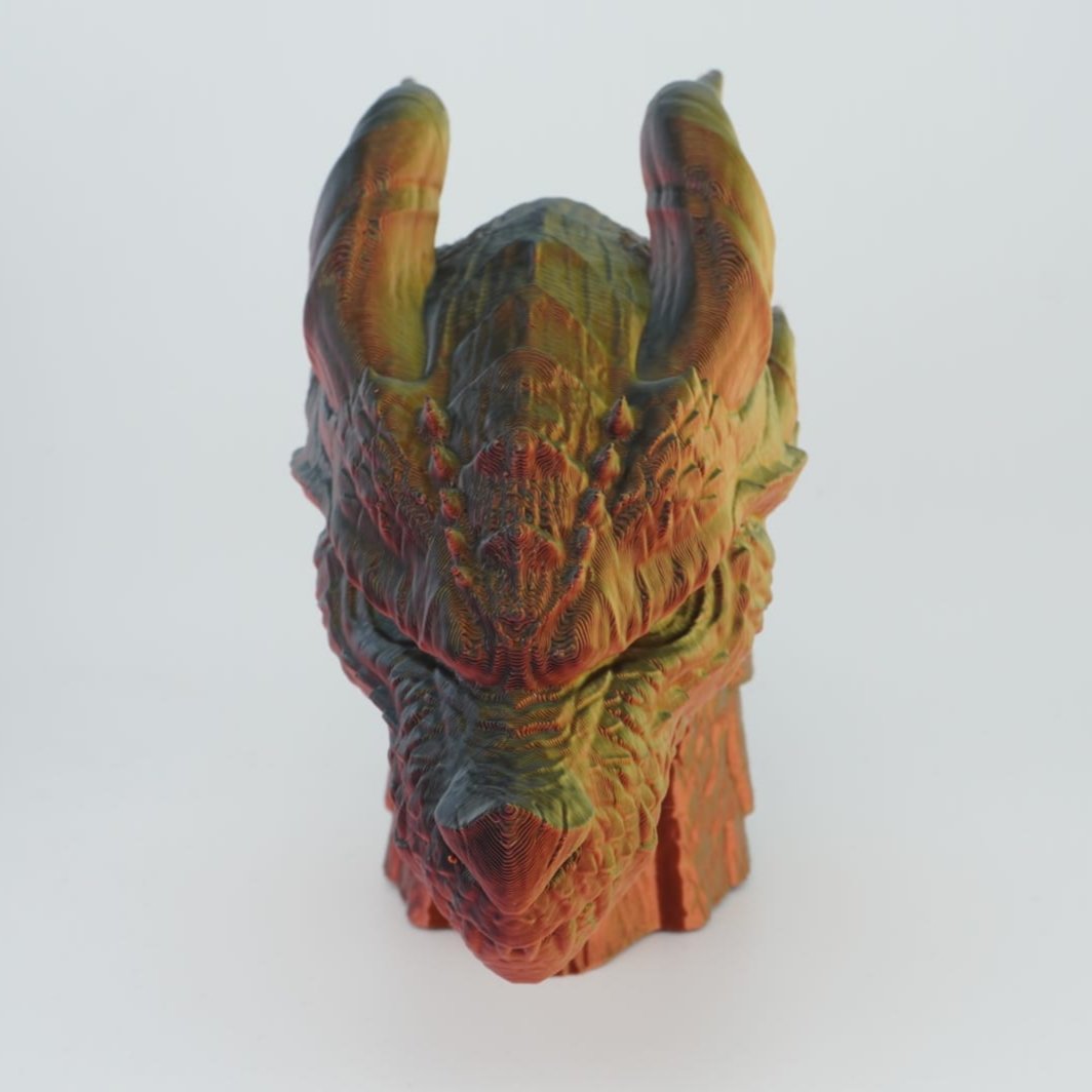 Dragon Head 3D Druck Deko 13cm Figur (Auswahl)