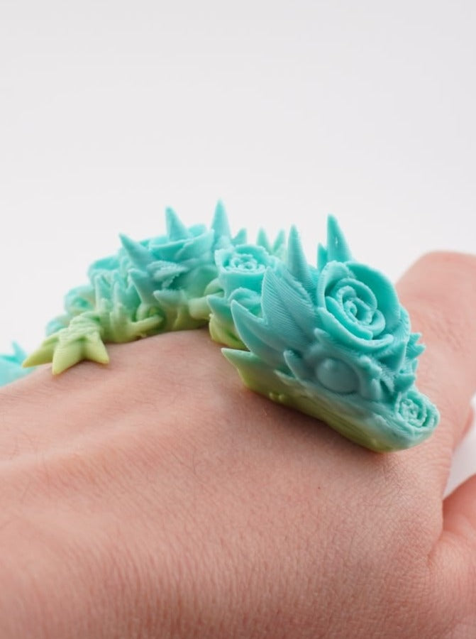 Tadling Rose Dragon 3D Druck 11cm Fidget Figur