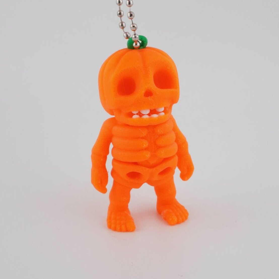 Pumpkin Skelett 3D Druck 6cm Wackel Figur/Anhänger