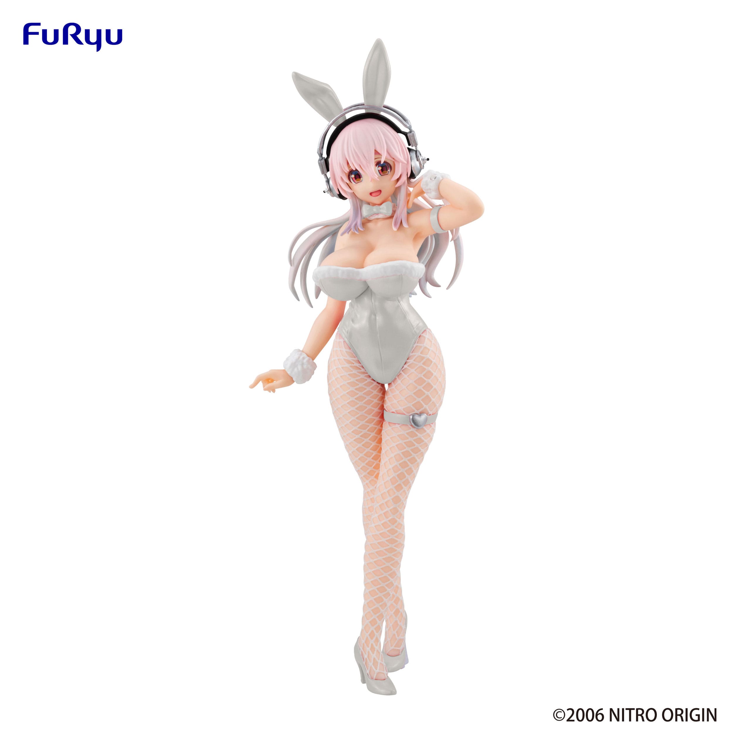 Super Sonico BiCute Bunnies Pearl White Ver. 30cm Statue