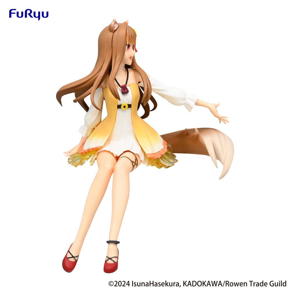 Spice and Wolf Holo Sunflower Dress Noodle Stopper 17cm Statue