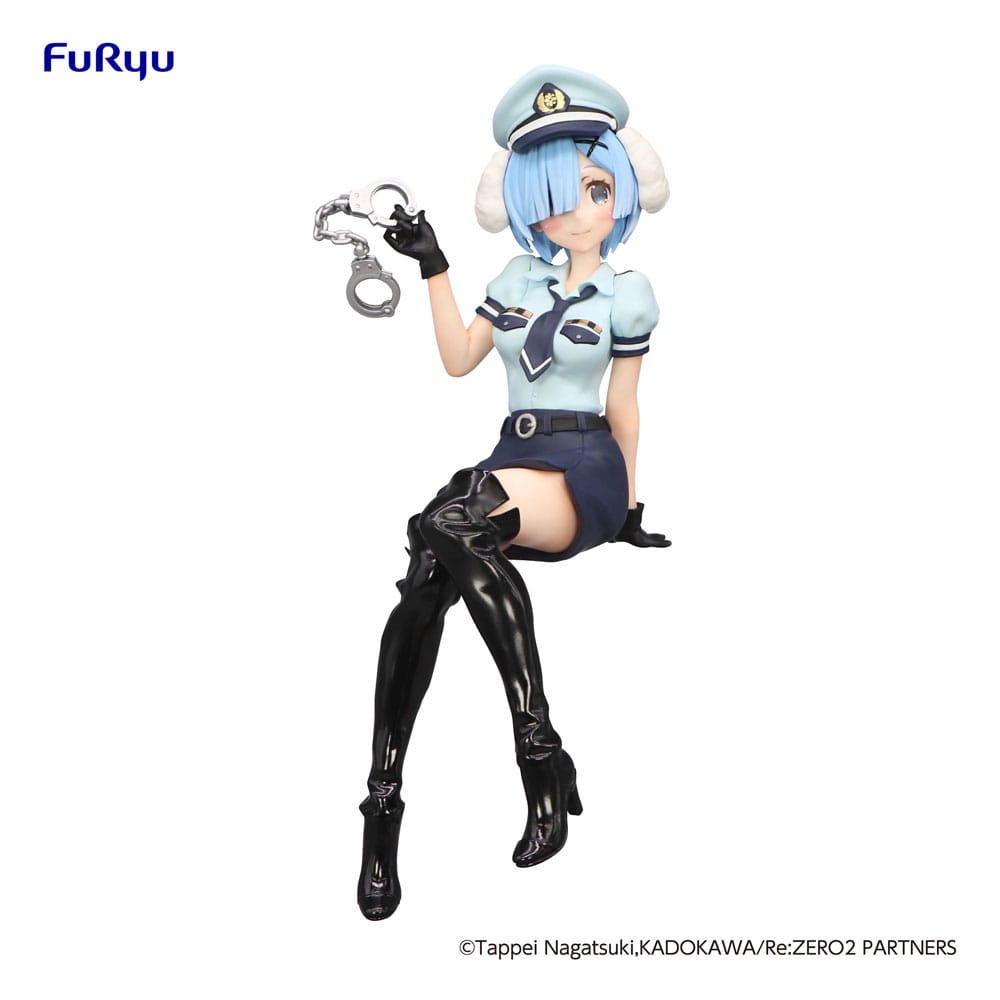 Re:Zero Rem Police Officer Cap with Dog Ears Noodle Stopper 14cm Figur