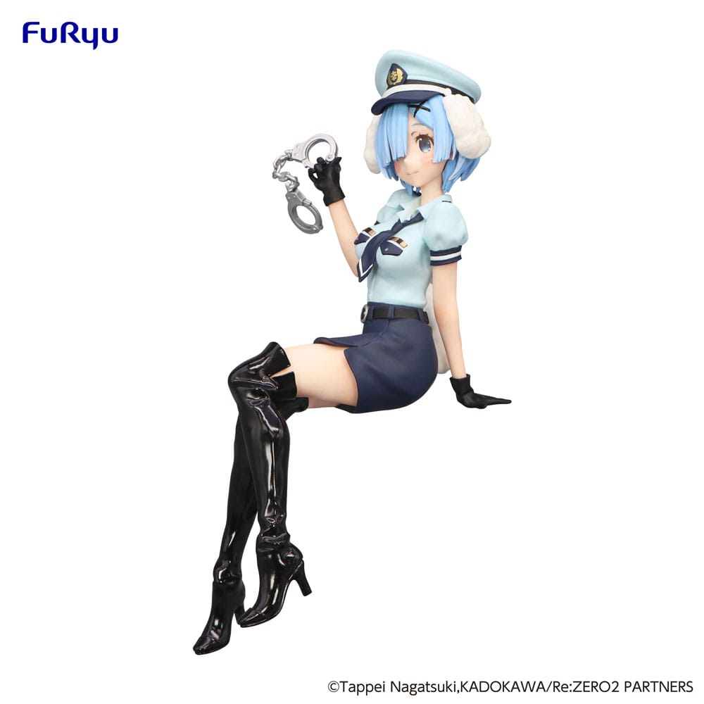 Re:Zero Rem Police Officer Cap with Dog Ears Noodle Stopper 14cm Figur