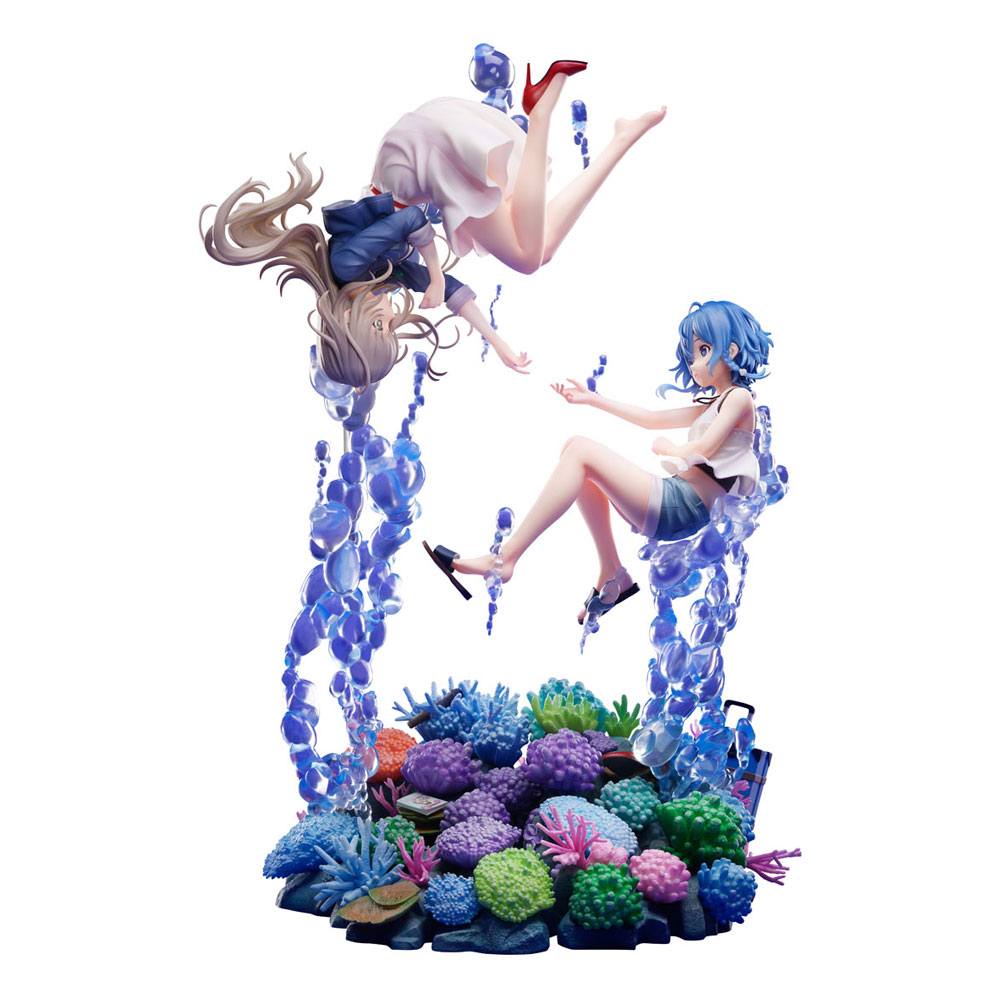 The Aquatope on White Sand 1/7 Kukuru & Fuka 34cm Statue Beschädigte OVP