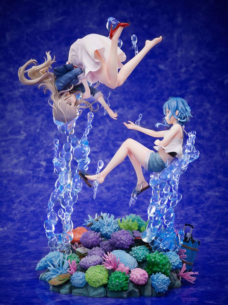 The Aquatope on White Sand 1/7 Kukuru & Fuka 34cm Statue Beschädigte OVP