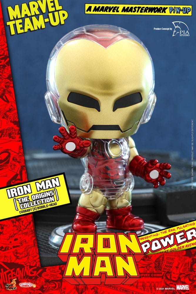 Marvel Comics Cosbaby (S) Minifigur Iron Man (The Origins Collection)