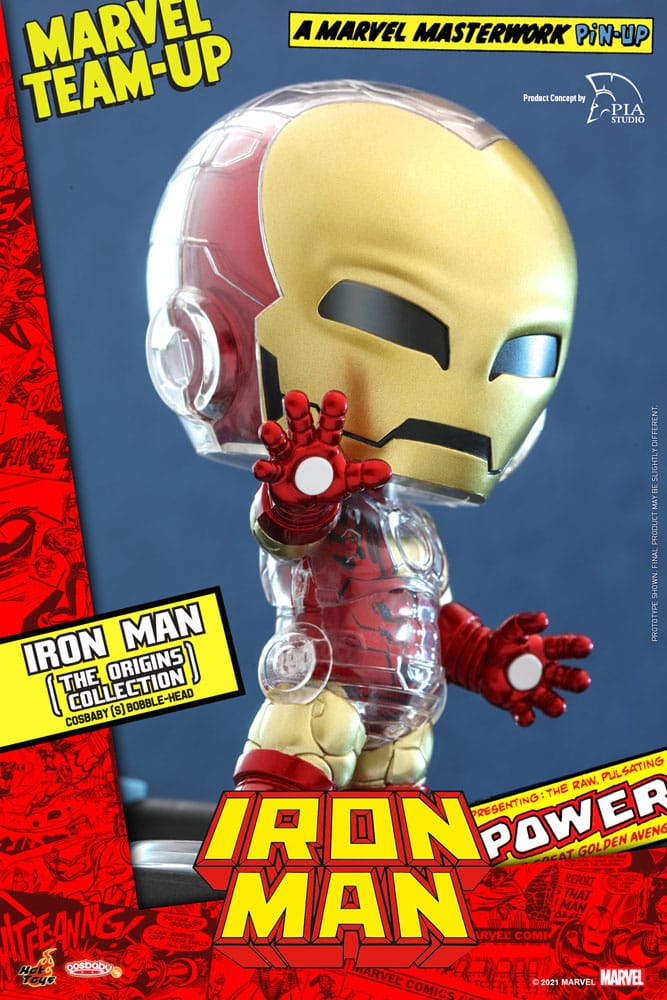 Marvel Comics Cosbaby (S) Minifigur Iron Man (The Origins Collection)